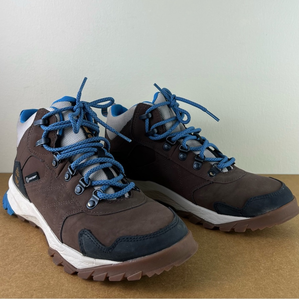 TIMBERLAND BROWN WATERPROOF MID HIKER BOOTS - Picture 2 of 13